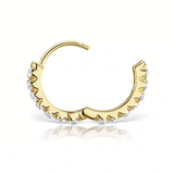 Invisible Set Diamond Eternity Clicker by Maria Tash in 18k Yellow Gold