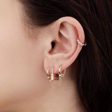 Padlock Clicker Earring by Maria Tash in 14k Rose Gold
