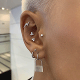 Padlock Clicker Earring by Maria Tash in 14k Yellow Gold