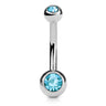 Petite Ball Classique Belly Bars - Basic Curved Barbell. Navel Rings Australia.
