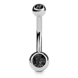 Petite Ball Classique Belly Bars - Basic Curved Barbell. Navel Rings Australia.