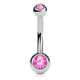 Petite Ball Classique Belly Bars - Basic Curved Barbell. Navel Rings Australia.