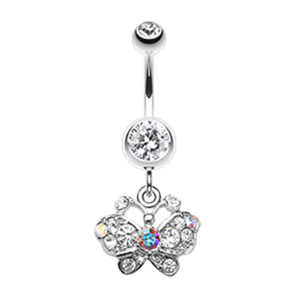 Sweet n' Petite Butterfly Dangle - Dangling Belly Ring. Navel Rings Australia.