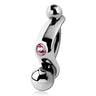 Classic Gem Belly Shield - Orbital and Shield. Navel Rings Australia.