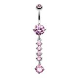 Fire Crystal Dangly Belly Bar