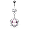 Astrid Pink Belly Dangle