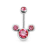 Mickey Mouse Bananabell Belly Bars - Basic Curved Barbell. Navel Rings Australia.