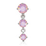 Opaline Top Drop Belly Bar - Reverse Top Down Belly Ring. Navel Rings Australia.