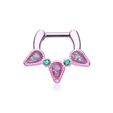Nevada Opal Trident Septum Ring