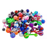Pot LUCK Flex Acrylic Belly Piercing - Basic Curved Barbell. Navel Rings Australia.