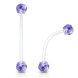 Glitter Babe Duo Ball Pregnancy Belly Ring - Maternity Belly Ring. Navel Rings Australia.