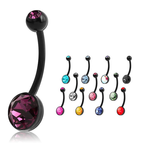 Maternity Belly Rings. Long Pregnancy Belly Bars for Navel Piercings