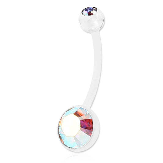 Clear Flex Maternity Belly Rings - Maternity Belly Ring. Navel Rings Australia.