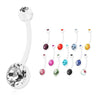 Clear Flex Maternity Belly Rings