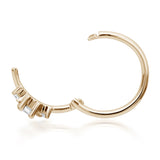 2mm Diamond Princess Earring by Maria Tash in Yellow Gold - Earring. Navel Rings Australia.