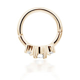 2mm Diamond Princess Earring by Maria Tash in Yellow Gold - Earring. Navel Rings Australia.