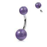 Natural Stone Belly Button Bars
