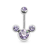 Mickey Mouse Bananabell Belly Bars - Basic Curved Barbell. Navel Rings Australia.