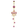 Juicy Queen Belly Dangle - Dangling Belly Ring. Navel Rings Australia.