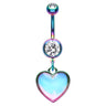 Love Mirage Belly Dangle - Dangling Belly Ring. Navel Rings Australia.