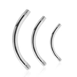 DIY Custom Size Bananabell Belly Bar Shafts - Basic Curved Barbell. Navel Rings Australia.