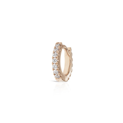 Diamond Eternity Earring by Maria Tash in Rose Gold - Earring. Navel Rings Australia.