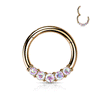 Lumière Hoop Earring with Rose Gold Plating. Tragus and Cartilage Jewellery.