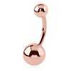 Classique Belly Bar with Rose Gold Plating