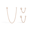 Single Chain Connecting Charm by Maria Tash in Rose Gold