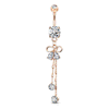 Ciảra Bow-Tie Belly Ring with Rose Gold Plating