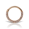 16g Diamond Horizontal Eternity Clicker by Maria Tash in Rose Gold