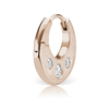 Diamond Crescent Reversible Clicker Ring by Maria Tash in Rose Gold