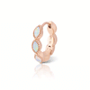 Opal Marquise Scalloped Eternity Earring by Maria Tash in Rose Gold