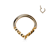 Cleopatra Septum Clicker Body Jewellery with Rose Gold Plating