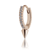 Single Short Spike Diamond Eternity Clicker Earring by Maria Tash in 18K Rose Gold