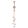 Night Deity Belly Dangle in Rose Gold