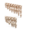 Tassel Bar Threaded Stud Earring by Maria Tash in 14K Rose Gold. Flat Stud.