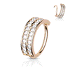 Darling Diyor Hoop Earrings in Rose Gold. Tragus and Cartilage Jewellery.