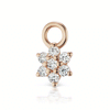 Diamond Flower Charm by Maria Tash in Rose Gold.