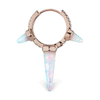 Triple Opal Diamond Spike Clicker Earring by Maria Tash in Rose Gold