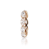 Invisible Set Marquise Diamond Eternity Ring by Maria Tash in 18K Rose Gold