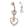 Lovella Adore Belly Dangle with Rose Gold Plating