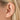 Shaped Pear Ball Earring by Maria Tash in 14K Rose Gold. Flat Stud. - Earring. Navel Rings Australia.