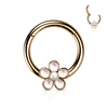 Cherry Blossom Clicker Body Jewellery with Rose Gold Plating