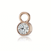 Scalloped Diamond Charm by Maria Tash in Rose Gold.