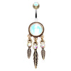 Brass Mystique Dream Catcher Belly Ring