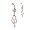 Felicity Jewel Belly Dangle with Rose Gold Plating