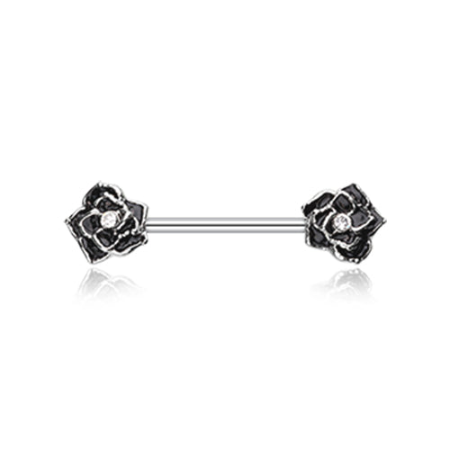 Classic Glam Rose Nipple Piercing Jewellery - Nipple Ring. Navel Rings Australia.