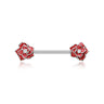 Classic Glam Rose Nipple Piercing Jewellery - Nipple Ring. Navel Rings Australia.