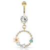 Hoola Matrix Belly Dangle with Gold Plating